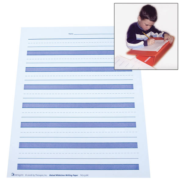 Raised Lines Paper Widelines Writing Guides MaxiAids